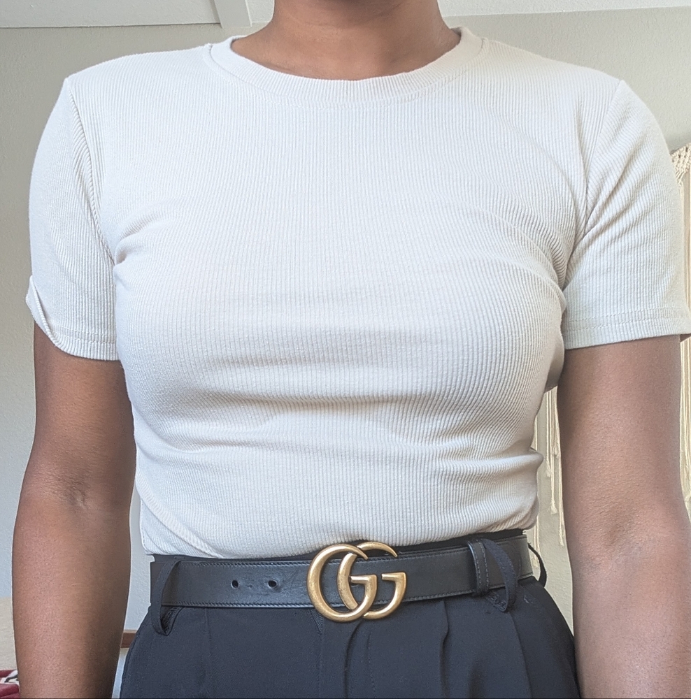 Tan t shirt
